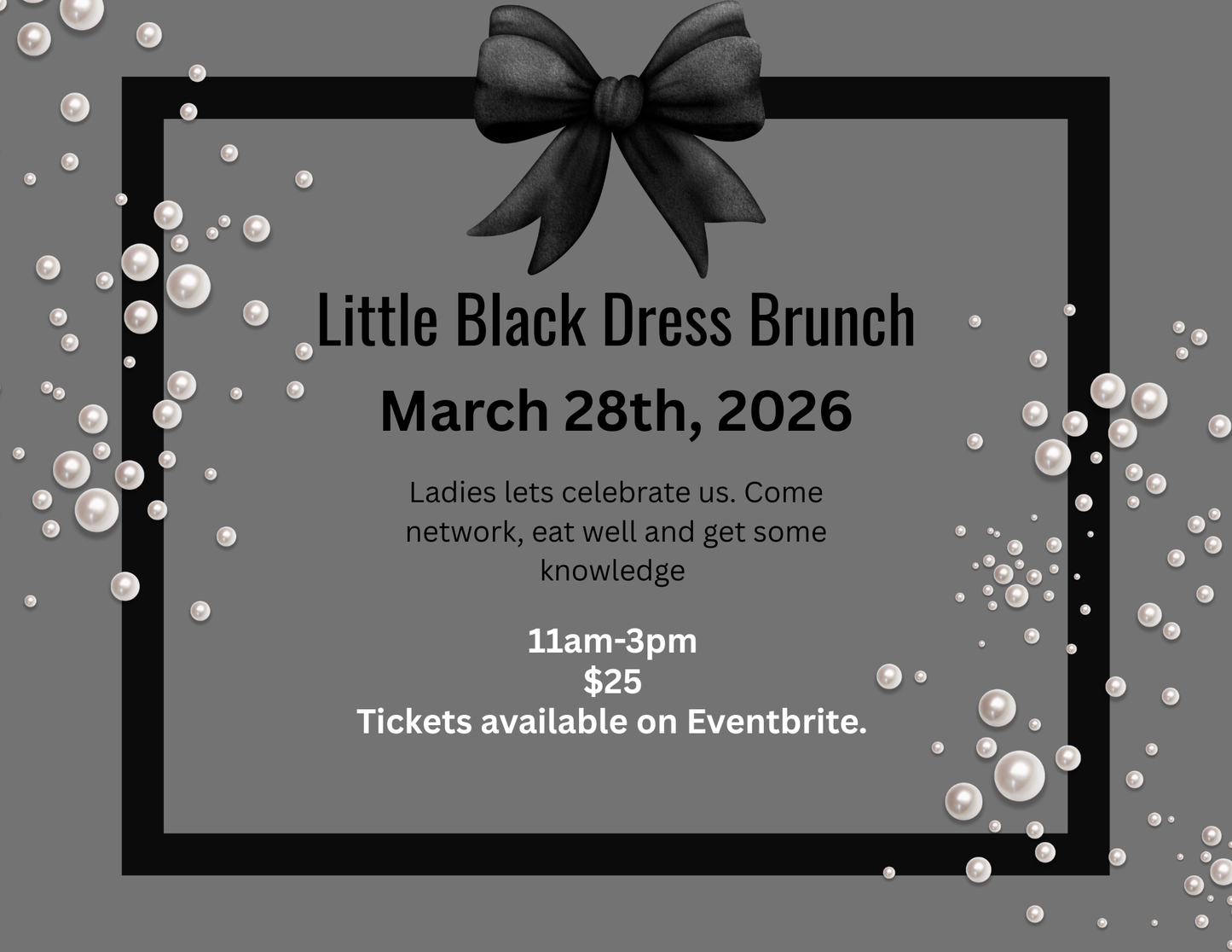 Little Black Dress Brunch